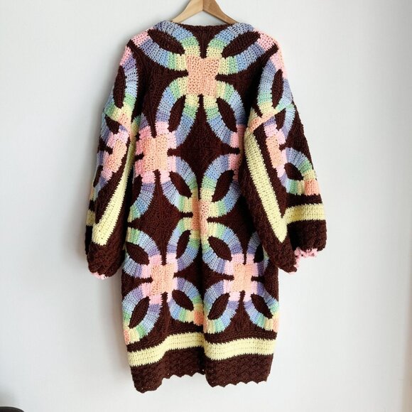 Handmade Multicolor Knit Cardigan - Picture 3 of 7